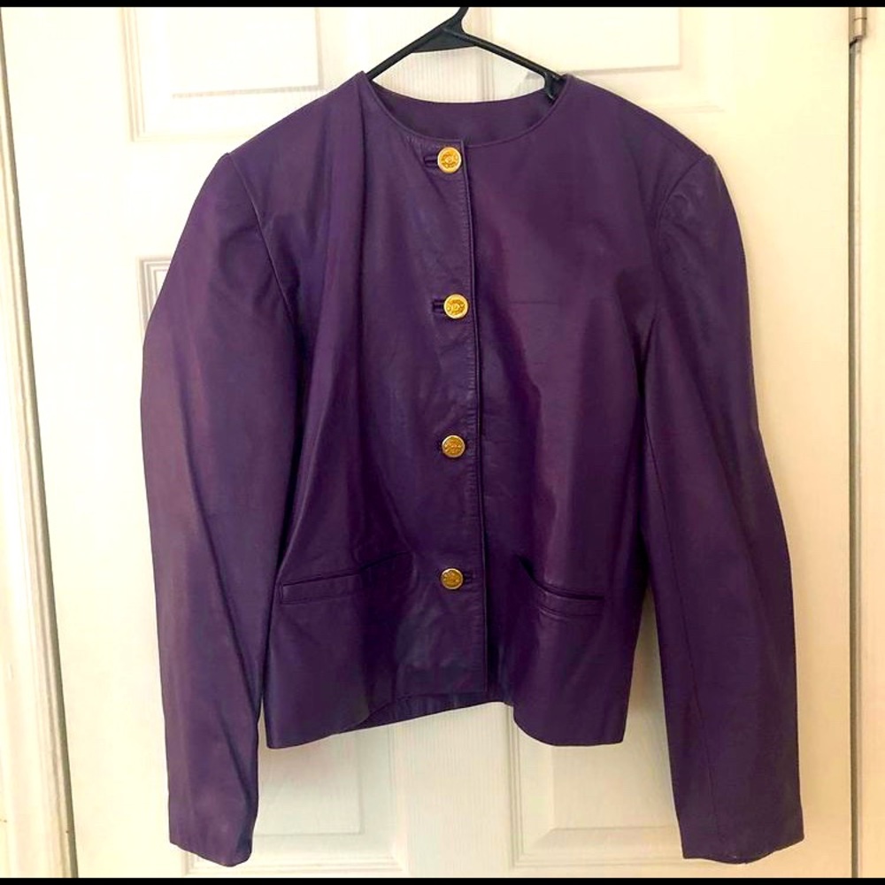 Purple Reign - Evan Davies Leather Jacket